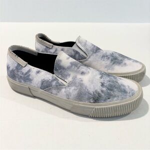 All Saints Manny Slip On Sneaker Blue Tie Dye
Print, Men's Size 9 (EU 42)